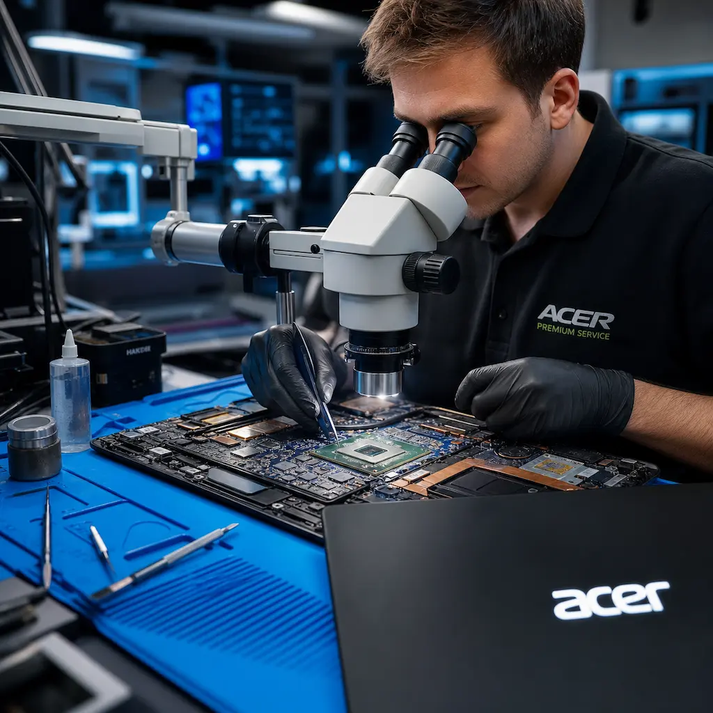 Замена видеокарты ноутбука Acer в Электростали