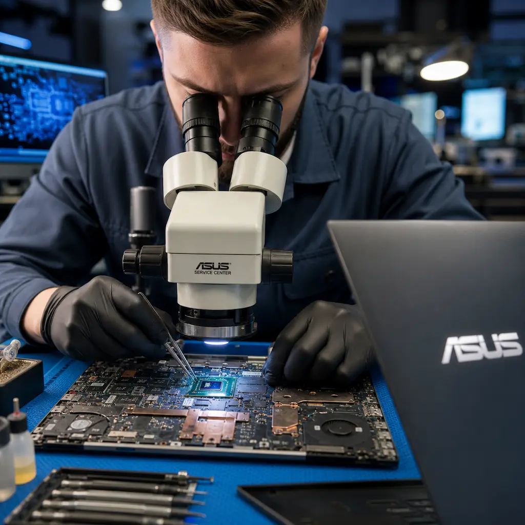 Замена видеокарты ноутбука Asus в Электростали