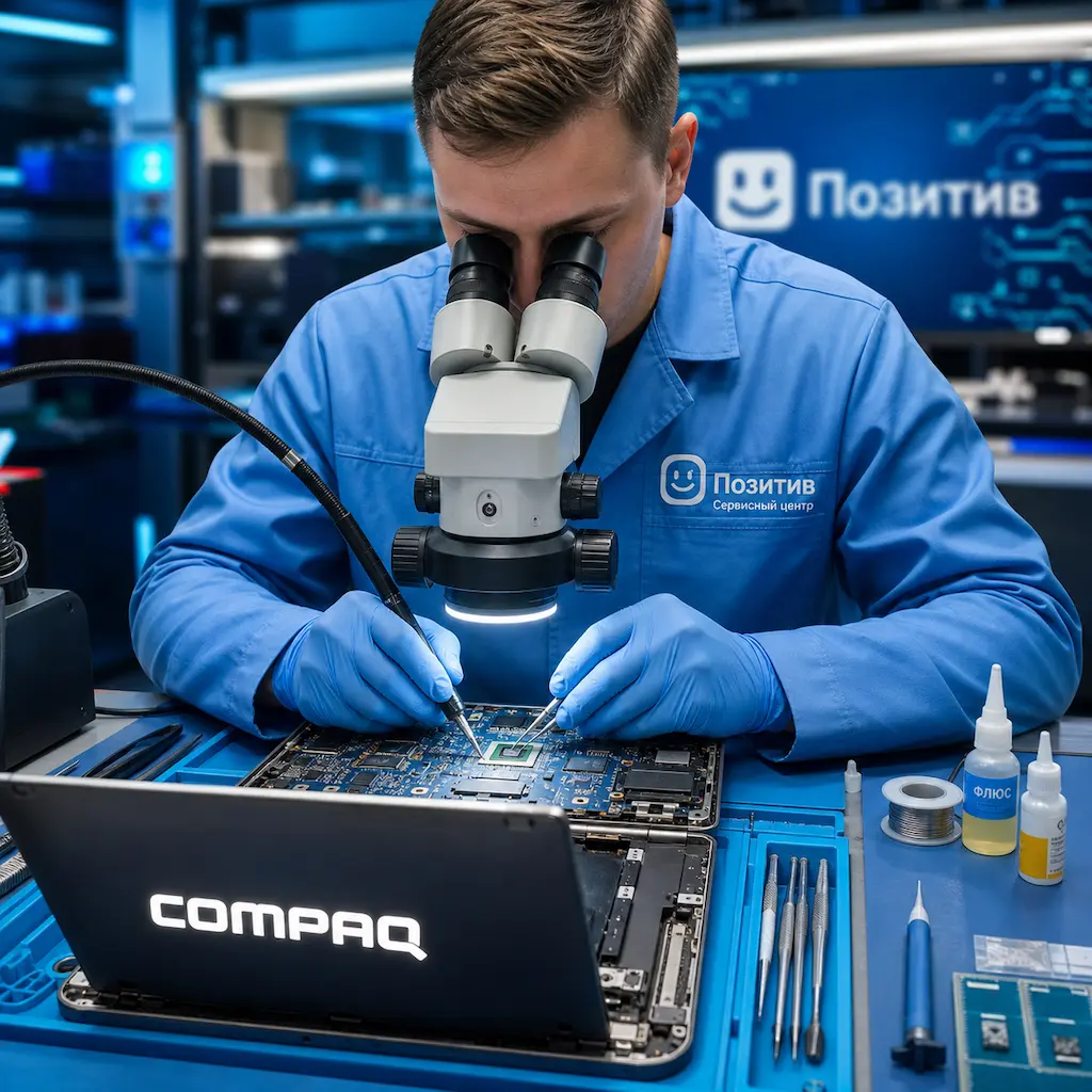 Замена видеокарты ноутбука Compaq в Электростали