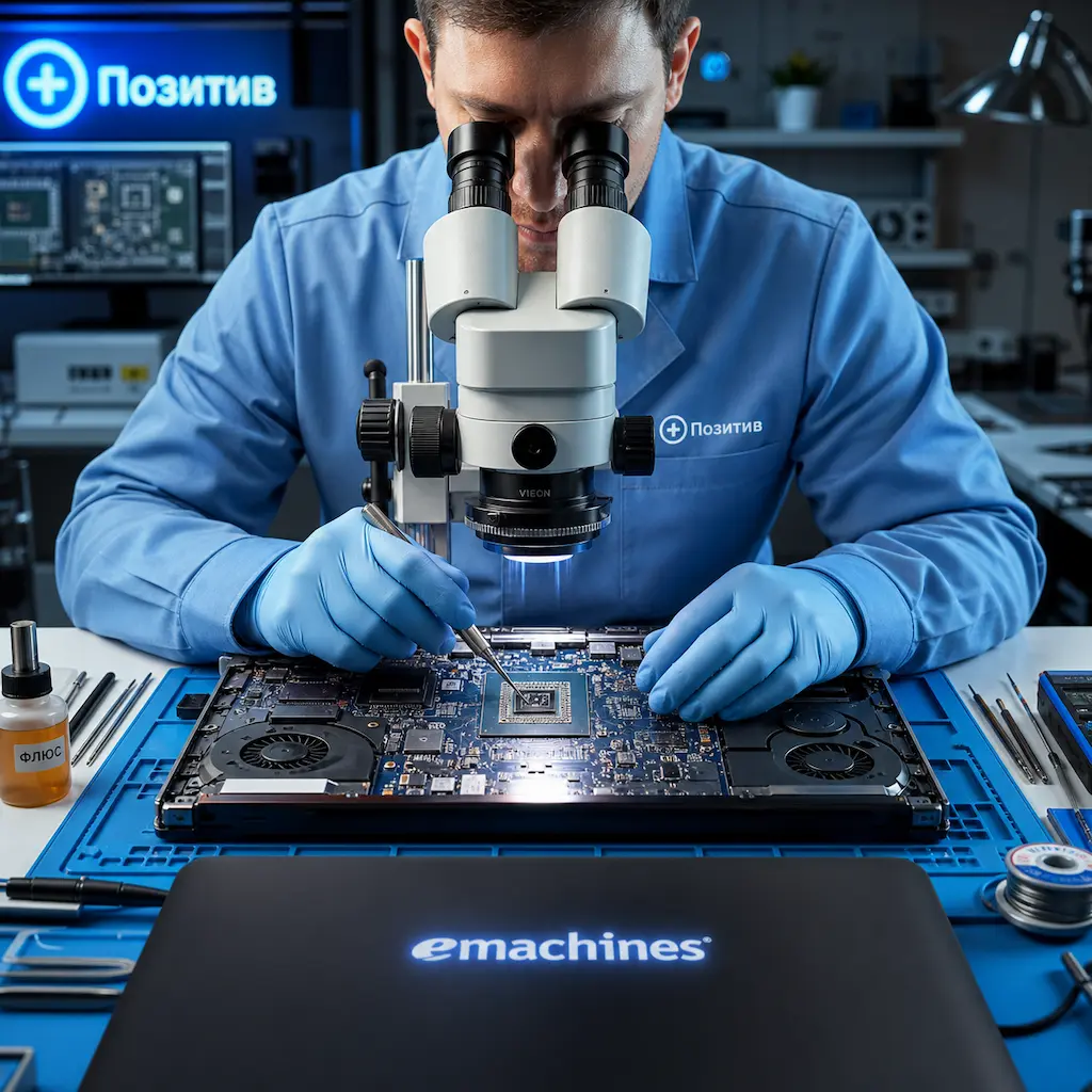 Замена видеокарты ноутбука Emachines в Электростали