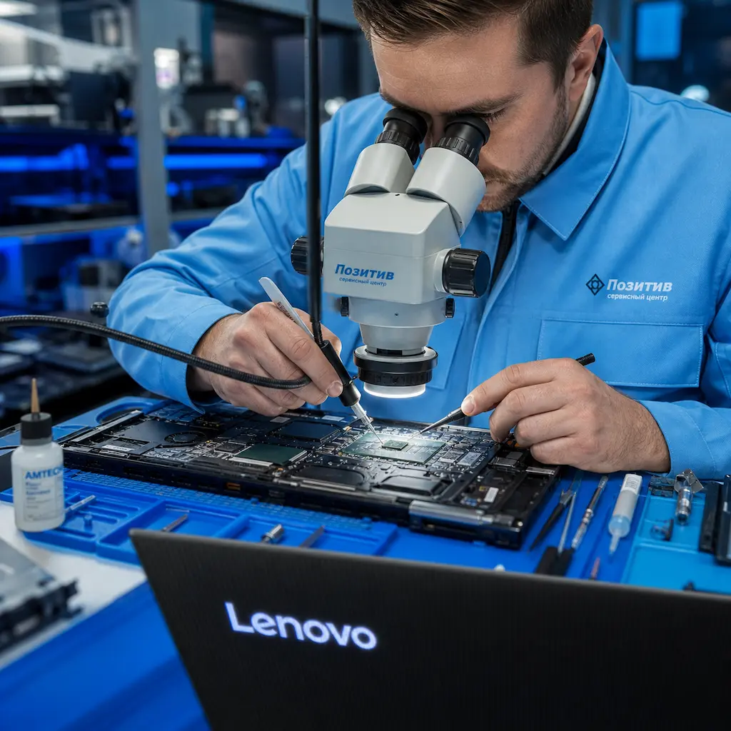 Замена видеокарты ноутбука Lenovo в Электростали
