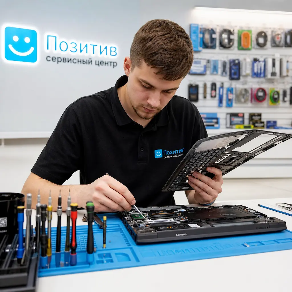 заменить клавиатуру на ноутбуке Lenovo в Электростали