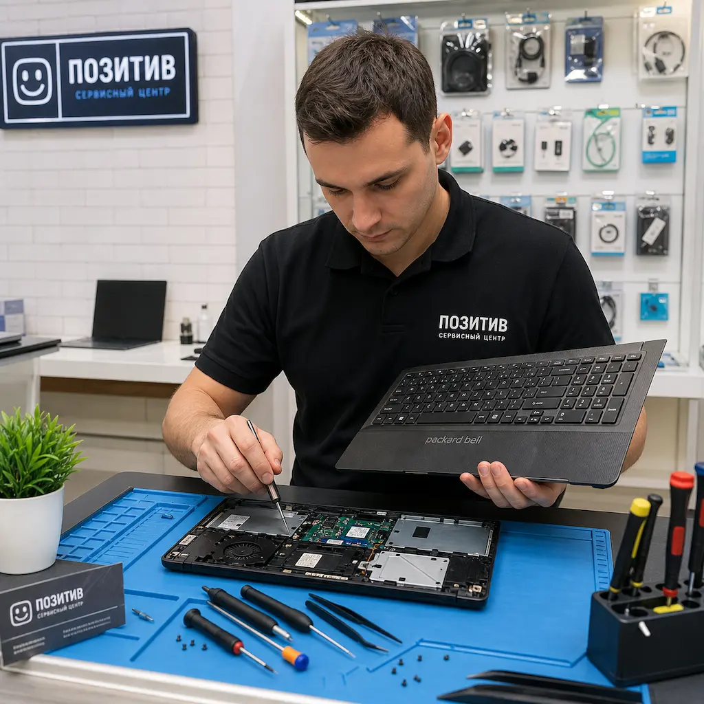 заменить клавиатуру на ноутбуке Packard Bell в Электростали