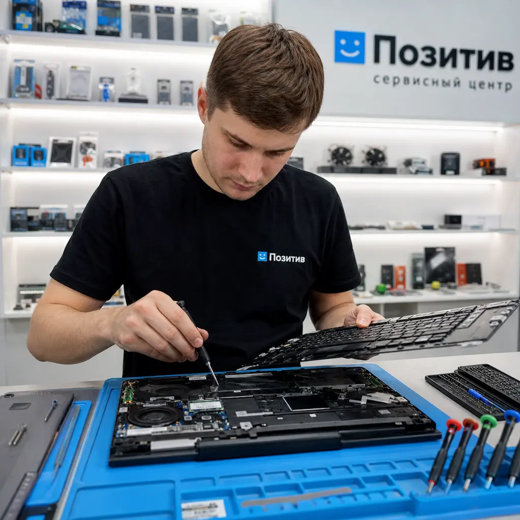 заменить клавиатуру на ноутбуке Samsung в Электростали