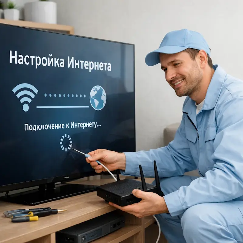 Настройка интернета на ТВ в Электростали