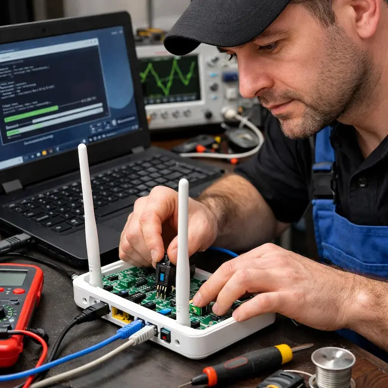 Перепрошивка WiFi роутера в Электростали