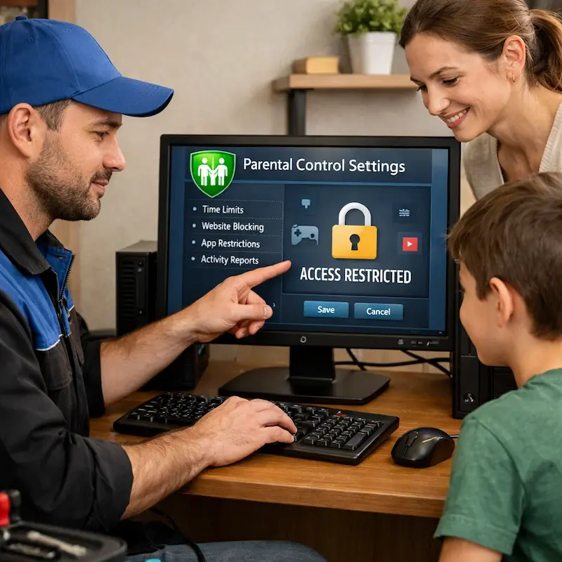 Родительский контроль на компьютере и ноутбуке в Электростали