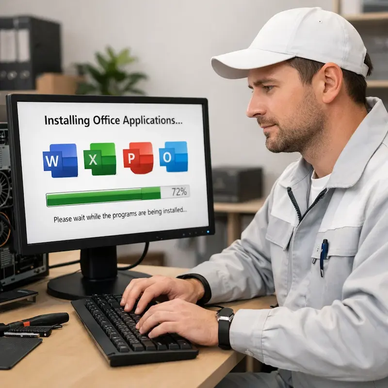 установка офисных программ на компьютер в Электростали