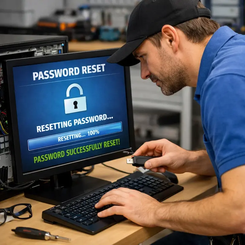 Сброс пароля от компьютера в Электростали