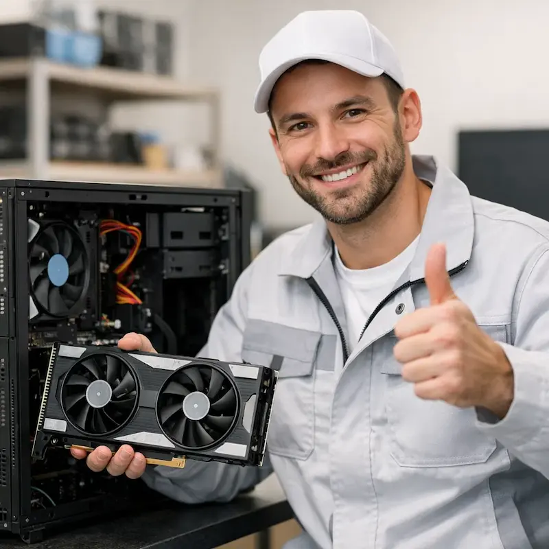 установка видеокарты на ПК в Электростали