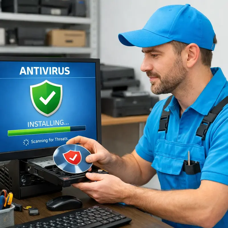 Установка антивируса в Электростали на дому