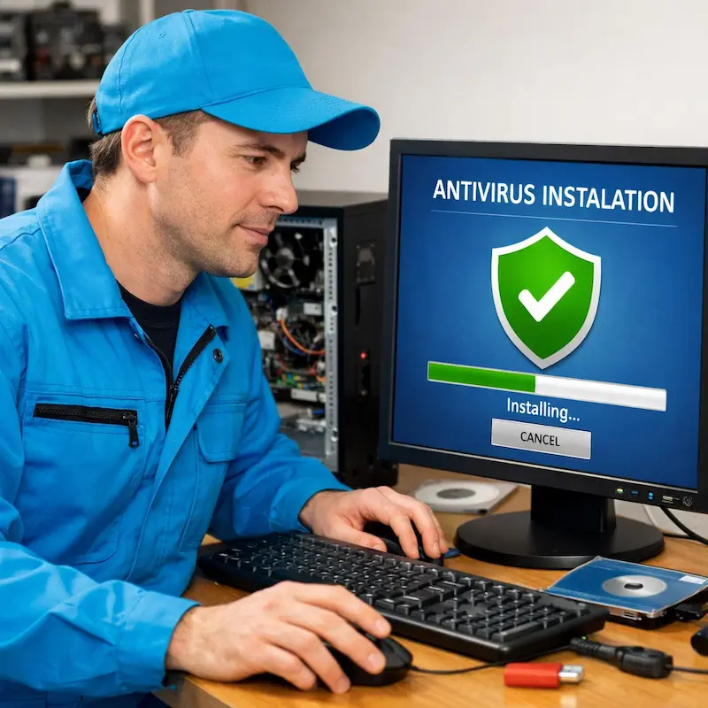 Установка антивируса на ноутбук в Электростали