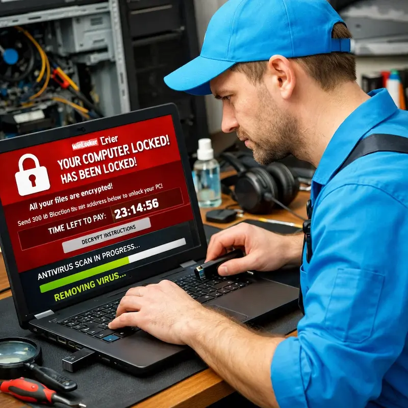 Удалить винлокер в Электростали